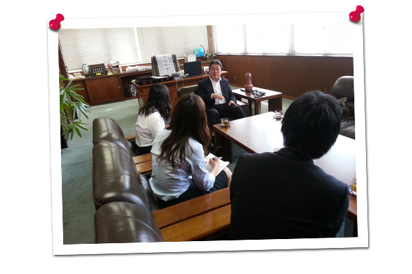 市長との懇談の様子